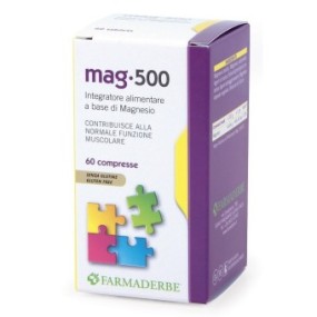 Mag 500 integratore alimentare 60 compresse Farmaderbe