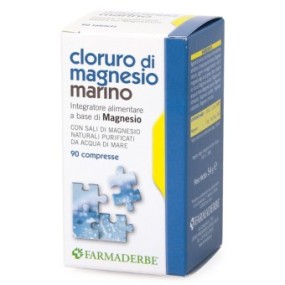 Cloruro di Magnesio Marino integratore alimentare 90 compresse Farmaderbe