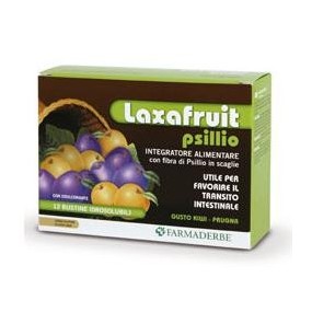 Laxafruit psillio integratore alimentare 12 bustine farmaderbe