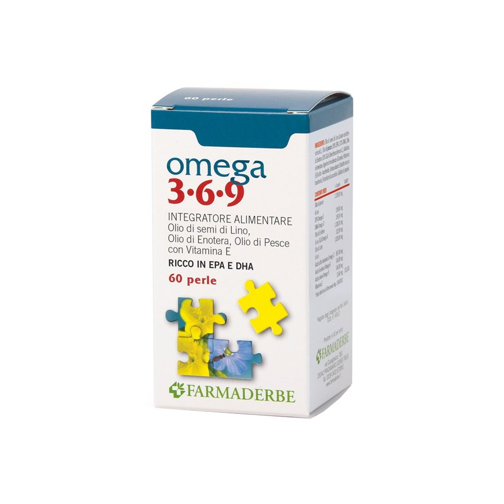 Omega 3-6-9 integratore alimentare 60 perle Farmaderbe