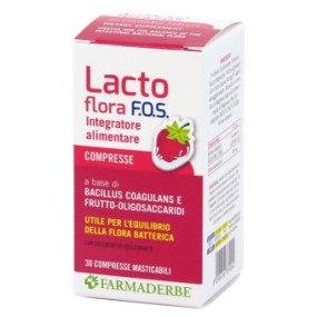 Lacto Flora Fos Masticabile integratore alimentare 30 compresse Farmaderbe