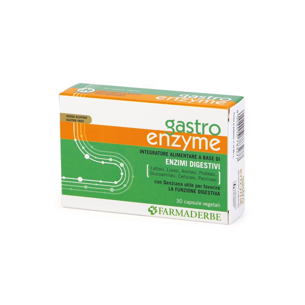 Gastro Enzyme integratore alimentare 30 capsule Farmaderbe