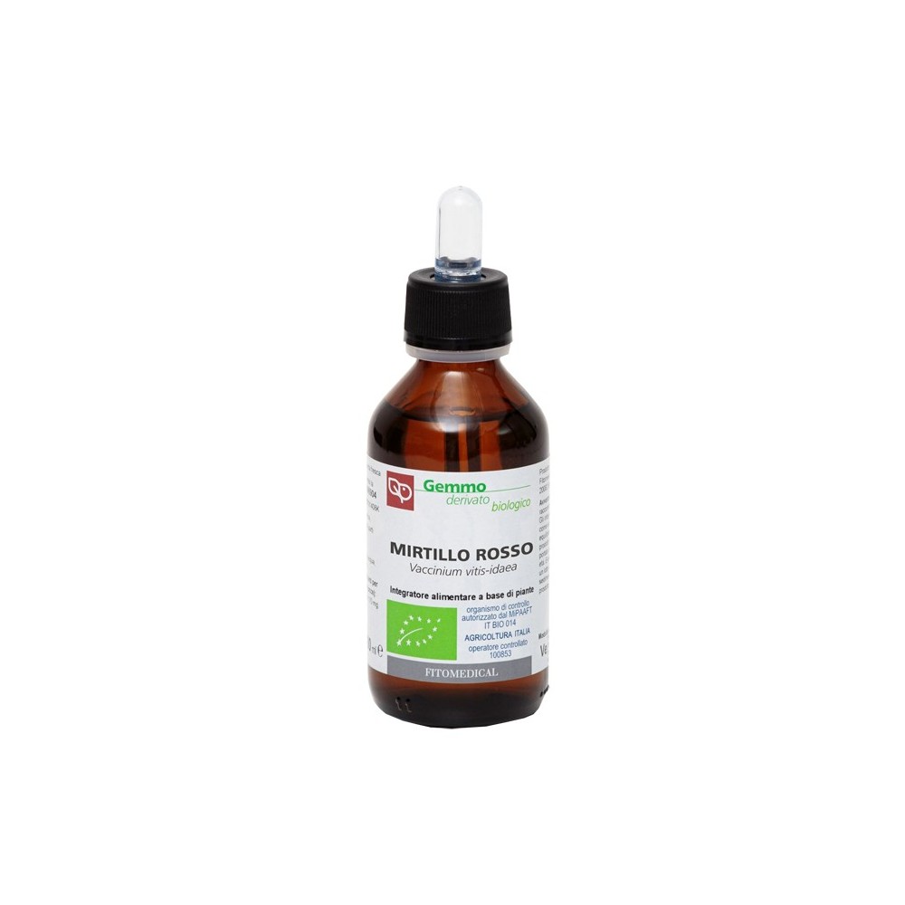 Mirtillo rosso macerato glicerinato bio gemme 100 ml fitomedical
