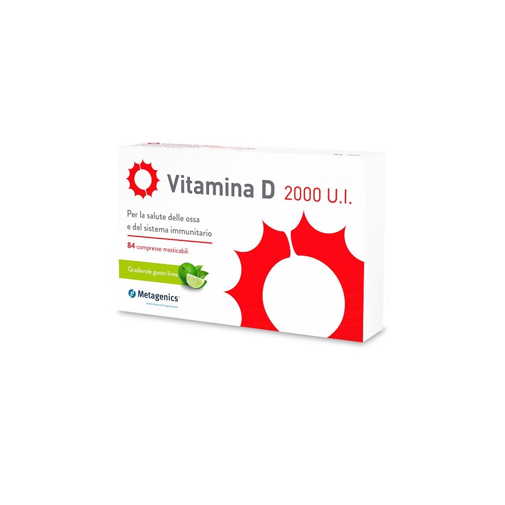 Vitamina d 2000 u.i. integratore alimentare 84 compresse metagenics