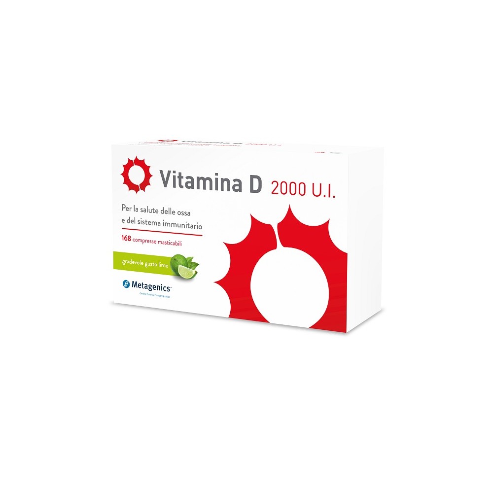 Vitamina D 2000 UI - 168 Compresse Masticabili Metagenics