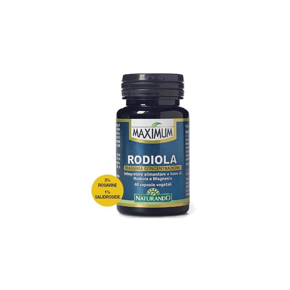 Maximum rodiola integratore alimentare 40 capsule naturando