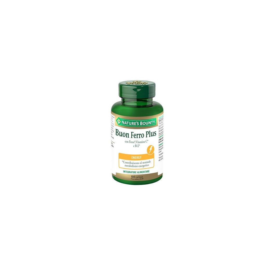 Buon ferro plus integratore alimentare 100 capsule nature's bounty