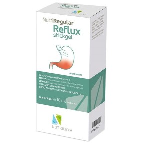 Nutriregular reflux integratore alimentare 12 stickgel da 10 ml nutrileya