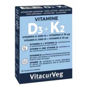 Vitamine D3+K2 integratore alimentare 60 compresse Pharmalife