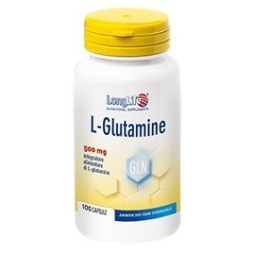 L - GLUTAMINE integratore alimentare 100 capsule Long Life