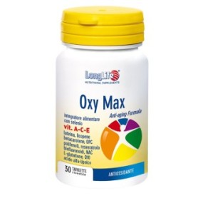 OXY MAX A - C - E integratore alimentare 30 tavolette Long Life