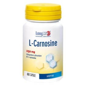 L - CARNOSINE 250 Mg integratore alimentare 60 capsule Long Life
