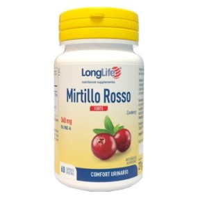Mirtillo rosso forte integratore alimentare 60 capsule long life