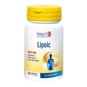 LIPOIC 600 Mg integratore alimentare 30 capsule Long Life