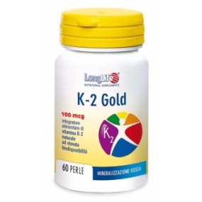 K 2 GOLD integratore alimentare 60 perle Long Life