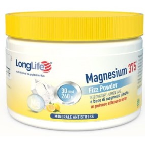 MAGNESIUM FIZZ POWDER 375 Mg integratore alimentare in polvere effervescente 260 g Long Life