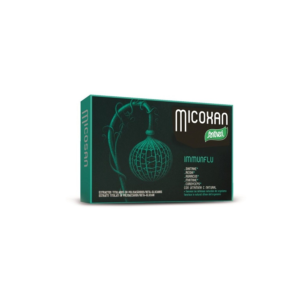 Micoxan immunflu integratore alimentare 40 capsule santiveri ibersan