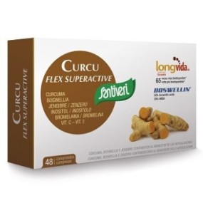 Curcu flex superactive integratore alimentare 48 compresse santiveri ibersan