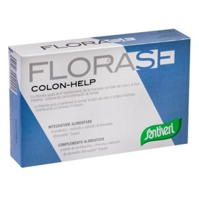 Florase colon help integratore alimentare 40 capsule santiveri ibersan