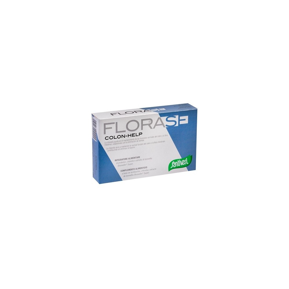 Florase colon help integratore alimentare 40 capsule santiveri ibersan