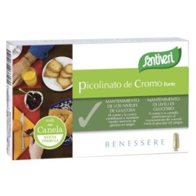 Picolinato di cromo forte integratore alimentare 40 capsule santiveri ibersan
