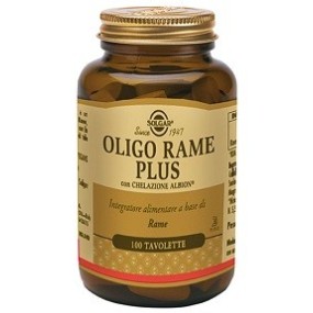 OLIGO RAME PLUS integratore alimentare 100 tavolette Solgar