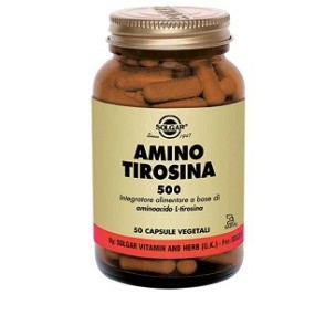 AMINO TIROSINA 500 integratore alimentare 50 capsule vegetali Solgar