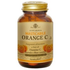 Orange c masticabile integratore alimentare 90 tavolette masticabili solgar