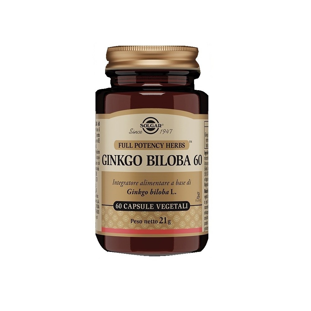 Ginkgo biloba 60 60 capsule vegetali