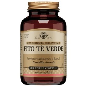 Fito te' verde integratore alimentare 60 capsule vegetali solgar