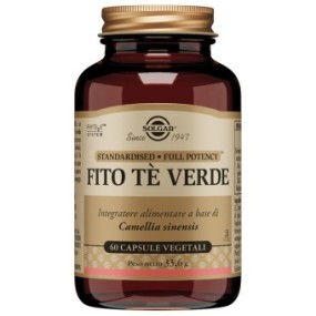 FITO TE' VERDE integratore alimentare 60 capsule vegetali Solgar