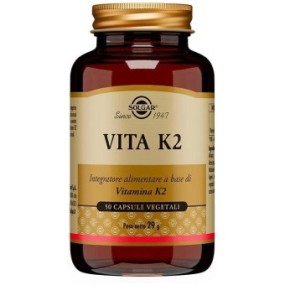 VITA K2 integratore alimentare 50 capsule vegetali Solgar