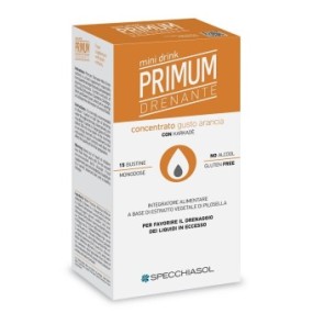 Primum Drenante gusto Arancia – Minidrink integratore alimentare 15 bustine Specchiasol