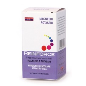 Reinforce Mag.+Potassio integratore alimentare 30 compresse Farmaderbe