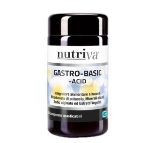 NUTRIVA GASTRO BASIC integratore alimentare 60 compresse masticabili Cabassi e Giuriati