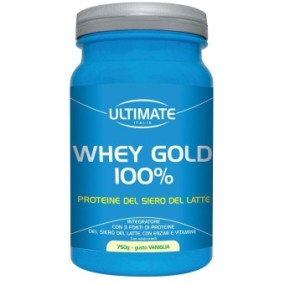 WHEY GOLD 100% VANIGLIA integratore alimentare in polvere 750 g Ultimate Italia