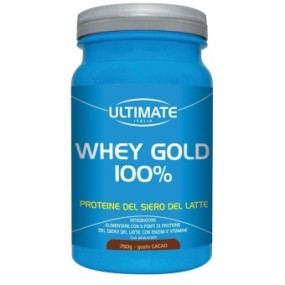 WHEY GOLD 100% CACAO integratore alimentare in polvere 750 g Ultimate Italia