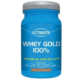 WHEY GOLD 100% NOCCIOLA integratore alimentare in polvere 750 g Ultimate Italia