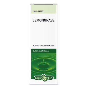 Olio Essenziale Lemongrass Foglie 10 ml Erba Vita