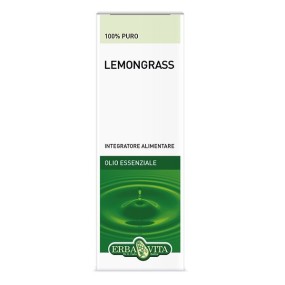 Olio essenziale lemongrass foglie 10 ml erba vita
