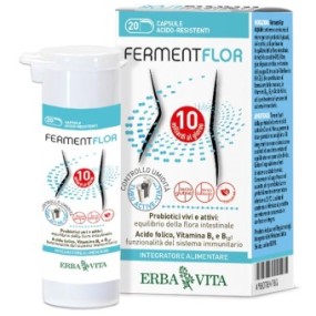 Integratore alimentare FermentFlor 20 capsule Erba Vita