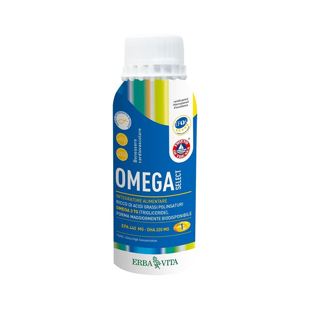 Omega Select 3 UHC 240 perle Erba Vita Integratore Alimentare