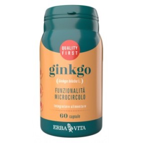 Integratore alimentare Ginkgo 60 capsule Erba Vita