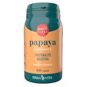 Integratore alimentare Papaya 60 capsule Erba Vita