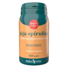 Integratore alimentare alga spirulina 60 capsule erba vita