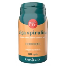 Integratore alimentare Alga Spirulina 60 capsule Erba Vita