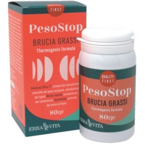 Peso stop brucia grassi 80 cpr erba vita integratore alimentare