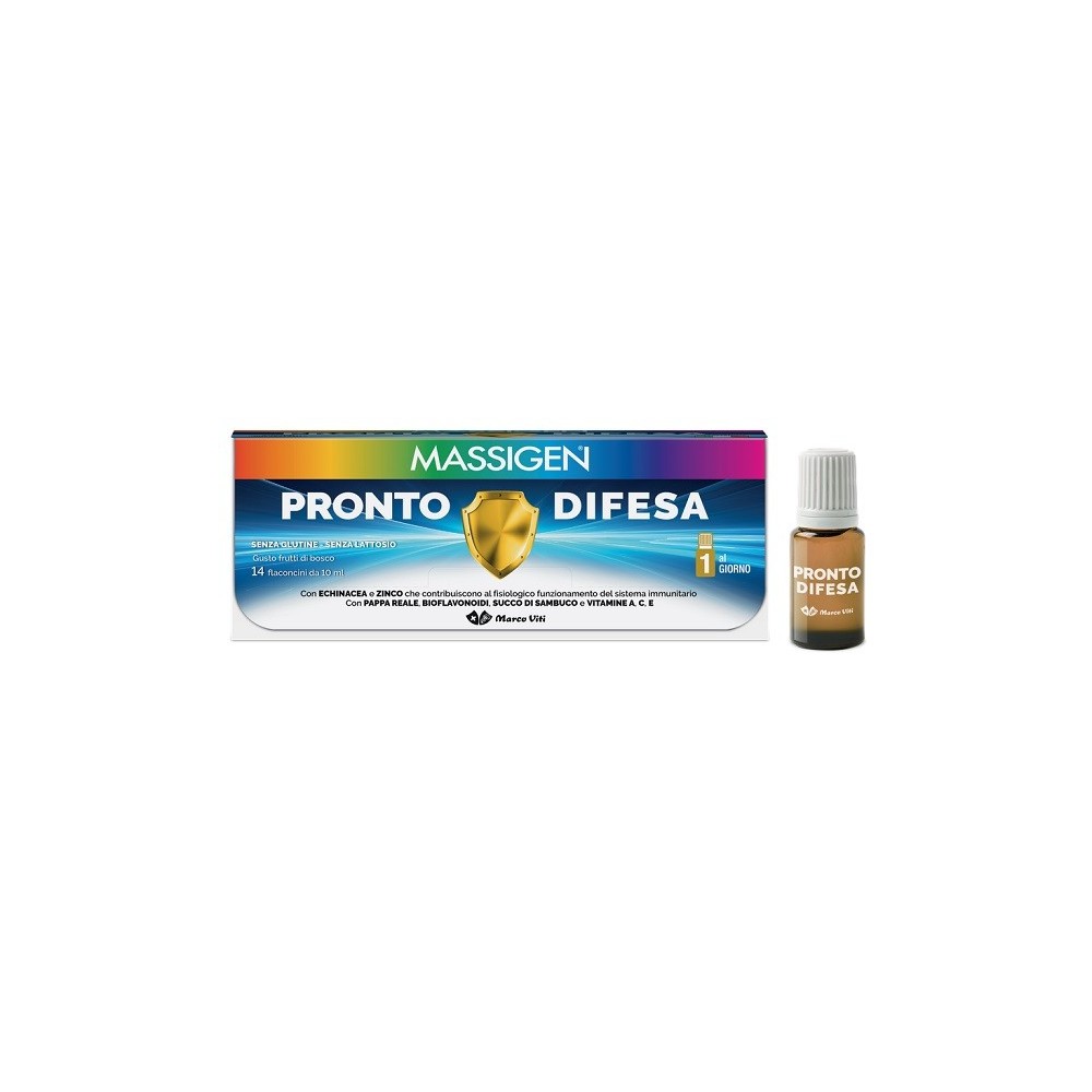 Massigen pronto difesa 14 flaconi x 10 ml