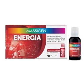 Massigen energia 10 flaconi da 25 ml