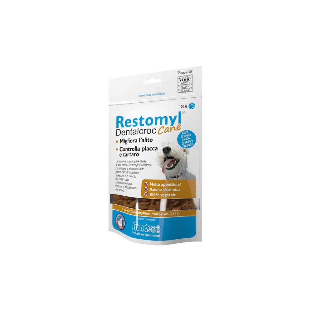 Restomyl dentalcroc cani taglia media grande e gigante busta 150 g